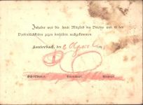 W6420 Lauterbach (Hessen) Mitglied-Karte Turnverein Lauterbach von 1898 Turnen KEINE AK