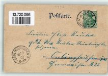 32791 W4937 Lage , Lippe 1902 BOAKC Lithographie Bahnhof Lage Wilhelmsburg Eichenallee