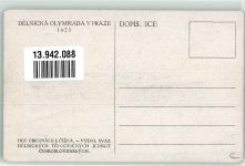 Prag Praha Delnicka Olympiada 1921 sign J. Cizek Olympiade Künstlerkarte