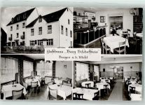 56332 W5401 Burgen , Mosel - Gasthaus Burg Bischofstein Gaststube Zapftresen