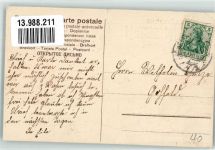 Käfer krabbeln aus der Zigarrenkiste Pfingsten Maikäfer 1907 Prägedruck