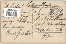 Westl. Kriegsschauplatz Zeppelin Spruch AK Patriotik WK I, Deutschland 1915 Gebrauchsspuren