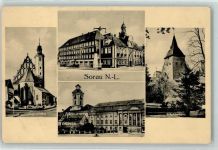 Sorau Zary - Ev. Kirche Wächterturm Rathaus Schloss