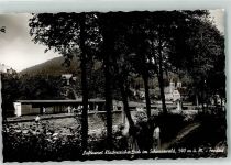 72270 W7292 Klosterreichenbach Gebrauchsspuren Freibad Schwimmbad Kirche Foto AK