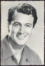 Rock Hudson, gezackter Rand AKU2 Schauspieler um 1960
