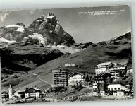 11100 Aosta 1960 Foto AK Hotel Kirche Monte Cervino