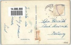 Poprad Deutschendorf 1946 Foto AK Hotel Redoute