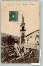 Fuenterrabia Hondarribia 1908 Foto AK Santurio de Nr. 5 de la Guadalupe Marke bildseitig