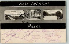 46483 W4230 Wesel a Rhein 1907 - Am Bahnhof