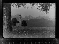 87645 W8959 Schwangau GLASNEGATIV St. Kolomann