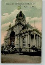 Brasilia 1910 Foto AK Ausstellung 1910 Brüssel Pavillon Brasilien