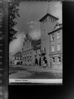 32312 W4990 Lübbecke , Westf GLASNEGATIV Rathaus