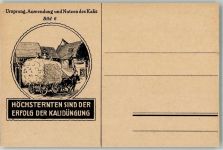 Kali für den Landwirt Bild 6 Tiergespann Ährenernte Düngerwerbung Künstlerkarte