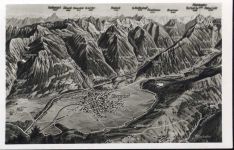 87561 W8980 Oberstdorf um 1940/50 - Oberstdorf, Panorama,Gebr. Metz Tübingen