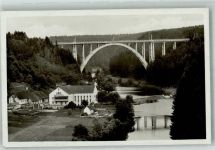 Bechyne Bechin Foto AK Brücke Gasthaus