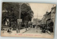 80000 Amiens Foto AK Geschäft Straßenbahn La Place René-Goblet