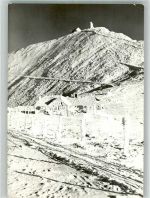 Schneekoppe 1967 Winter Hüttenstempel
