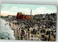 Edinburgh 1905 Foto AK Portobello Schwimmbad Strand