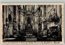 Wartha Bardo Foto AK Gnaden- Kirche innen
