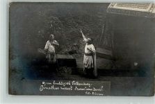 Valkenburg aan de Geul Szene aus einem biblischen Theaterstück Ort handschriftlich Fotograf Lohnen Volksschauspiel 1916