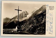 9963 Außerrotte 1955 Foto AK Gipfelkreuz Heldenkreuz Stallersattel St. Jakob in Defereggen