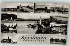78354 W7767 Sipplingen Foto AK Überlingen Heidenhöhlen Bodman Insel Mainau Birnau Konstanz Rheinbrücke Schloss Meersburg Lindau Hafen Ludwigshafen Unteruhldingen Pfahlbauten