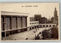 76600 Le Havre Foto AK Bahnhof