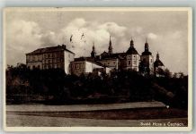 Sloup v Cechách Bürgstein 1931 Foto AK Kirche Svata Hora