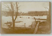 Zerstörte Brücke Westlicher Kriegsschauplatz