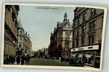 Perth Peairt 1953 Foto AK High street Auto Geschäft