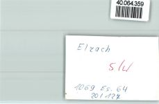 79215 W7807 Elzach FOTO KEINE AK Ortsansicht
