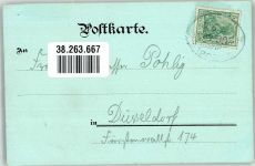 56294 W5401 Wierschem 1904 Lithographie Burg Elz Bahnpost