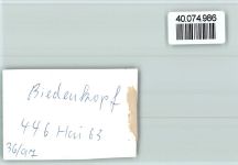 35216 W3560 Biedenkopf FOTO KEINE AK Burg