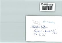79868 W7828 Altglashütten , Schwarzw FOTO KEINE AK Kurhaus Hirschen