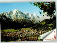 9900 Lienz - Ortsansicht und verschneiter Spitzkofel