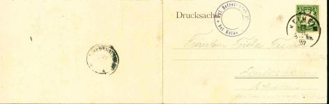93309 W8420 Kelheim Klapp AK 2-fach Panorama mit Befreiungshalle, 1907