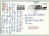 18565 O2359 Insel Hiddensee Foto AK Kloster Fischerhäuser Hafen Leuchtturm HO-Gasthaus