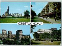 Tschenstochau Czestochowa - Klasztor na Jasnej Gorze Aleja NMP Osiedle mieszkaniowe Tysiaclecia Panstwa Polskiego Gmach Filharmonii