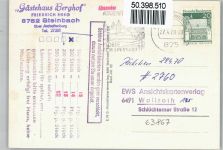 63739 W8750 Aschaffenburg - Gasthaus Berghof