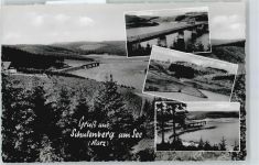 38707 W3396 Schulenberg im Oberharz - Fluss Brücke Baum