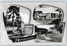 48527 W4460 Nordhorn - THeater Bahnhof Bank Brunnen Auto Baum