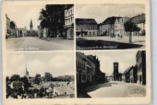 04936 O7912 Dahme , Mark - Hauptstraße, Rathaus, Thälmann-Platz, Schule, Kirche, Vogelturm