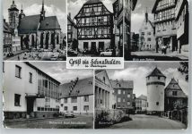98574 O6080 Schmalkalden - Rathaus , Pulverturm , Restaurant