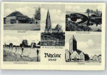 48429 W4440 Rheine - Bahnhof Kirche Brücke Markt Schwimmbad