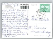 16348 O1292 Basdorf b Berlin - Goethestraße, Waldheimstraße, Hubertus-Filmtheater, Erich-Weinert-Straße, Schule