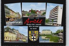 50321 W5040 Brühl , Rheinl - Kölnstraße, Janshof, Markt, Schloß Augustusburg