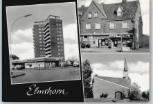 25335 W2200 Elmshorn - Hochhaus, Kirche, SPAR-Markt