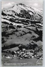 87549 W8977 Kranzegg b Immenstadt i Allgäu - Fliegeraufnahme Berg Panorama
