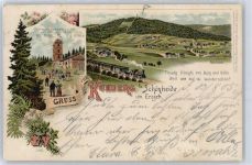 08304 O9413 Schönheide , Erzgeb Lithographie Kuhberg