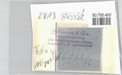 27324 W2813 Hassel (Weser) FOTO KEINE AK Foto mit Negativ